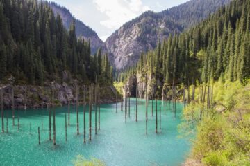 Jezioro-Kaindy-Kazachstan