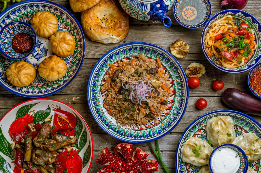 Uzbekistan-ceramika-jedzenie