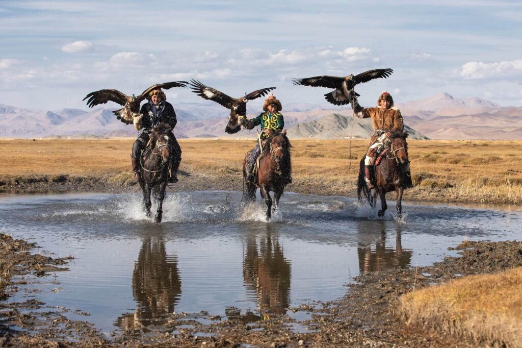 polowanie orły mongolia