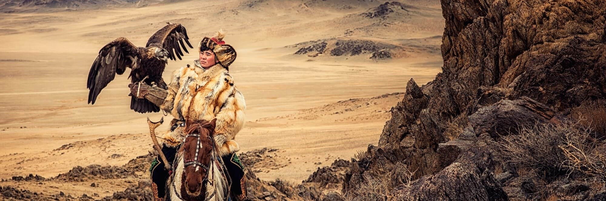 polowanie z orłem mongolia